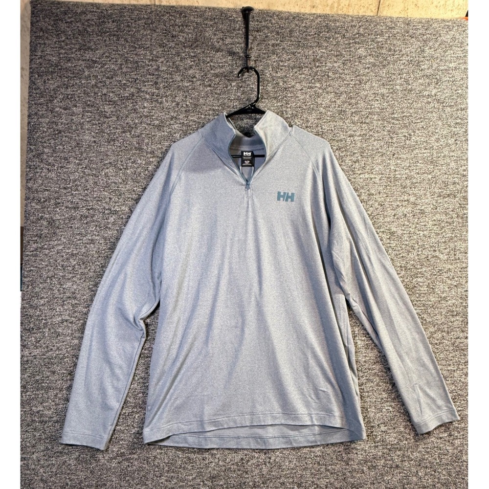 Helly Hansen Verglas 1/2 Zip Pullover Mens XL North Teal Blue 62947-516 NWT